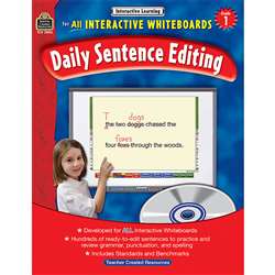Interactive Learning Gr 1 Daily Sentence Editing Bk W/Cd By Teacher Created Resources