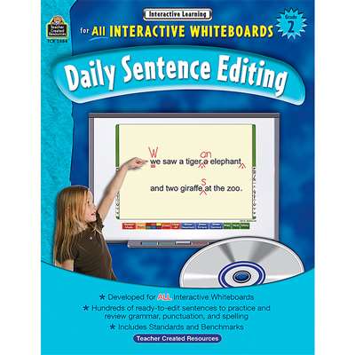 Interactive Learning Gr 2 Daily Sentence Editing Bk W/Cd By Teacher Created Resources
