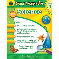 Daily Warm Ups Science Gr 4, TCR3969