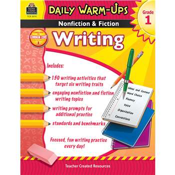 Daily Warm Ups Gr 1 Nonfiction & Fiction Writing Book By Teacher Created Resources