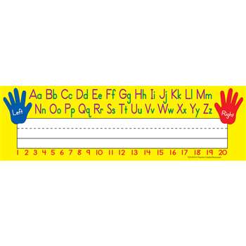 Left Right Alphabet 36Pk Flat Name Plates By Teacher Created Resources