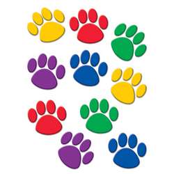 Accents Colorful Paw Prints By Teacher Created Resources