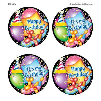 Happy Birthday Wear Em Badges By Teacher Created Resources