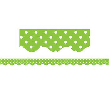 Lime Mini Polka Dots Border Trim By Teacher Created Resources