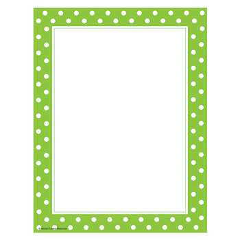 Lime Polka Dots Computer Paper, TCR4765