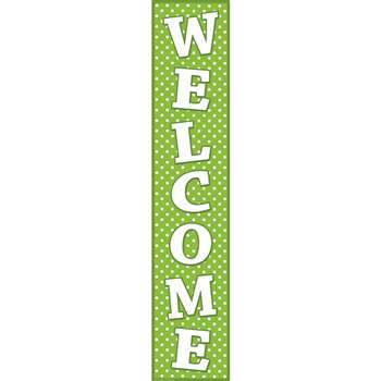 Lime Polka Dots Welcome Banner By Teacher Created Resources