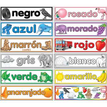 Colors Spanish Headliners By Teacher Created Resources