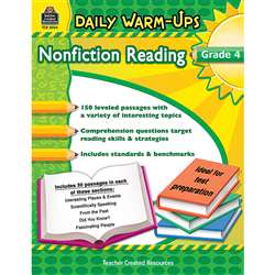 Daily Warm Ups Gr 4 Nonfiction Reading By Teacher Created Resources