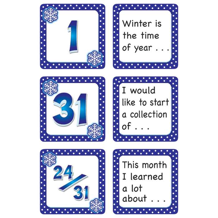 January Polka Dots Calendar Days Story Starters By Teacher Created Resources