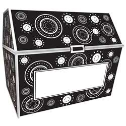 Black & White Crazy Circles Chest By Teacher Created Resources