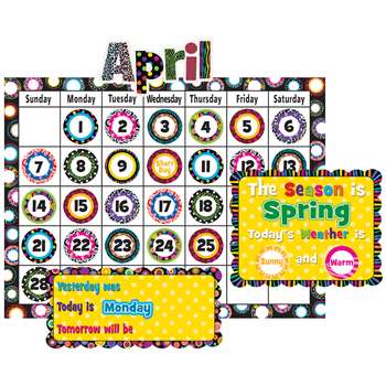 Fancy Circles Calendar Bulletin Board Set By Teacher Created Resources