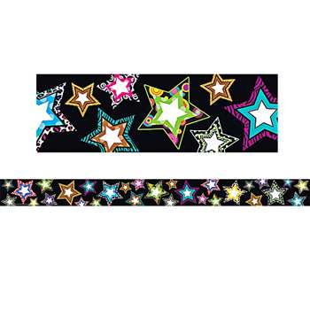 Fancy Stars Straight Border Trim By Teacher Created Resources