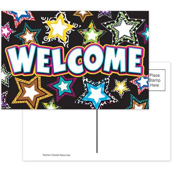 Fancy Stars Welcome Postcards By Teacher Created Resources