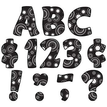 Crazy Circles Funtastic Font 4In Letters Uppercase Pack By Teacher Created Resources