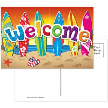 Surfs Up Welcome Postcards By Teacher Created Resources