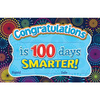 Shop Fireworks 100 Days Smarter Awards - Tcr5425 By Teacher Created Resources