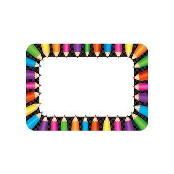 Colored Pencils Name Tags, TCR5513