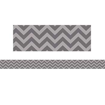 Shop Gray Chevron Straight Border Trim - Tcr5520 By Teacher Created Resources