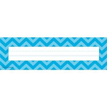 Shop Aqua Chevron Name Plates - Tcr5527 By Teacher Created Resources