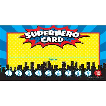 Superhero Punch Cards, TCR5607