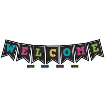Chalkboard Brights Pennants Welcome, TCR5614