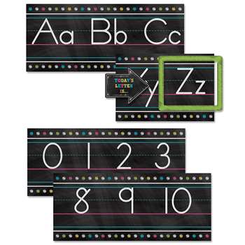 Chalkboard Brights Alphabet Line Bb Set, TCR5621