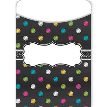 Chalkboard Brights Library Pockets, TCR5657