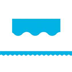 Aqua Scalloped Border Trim, TCR5703