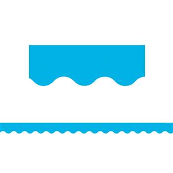 Aqua Scalloped Border Trim, TCR5703