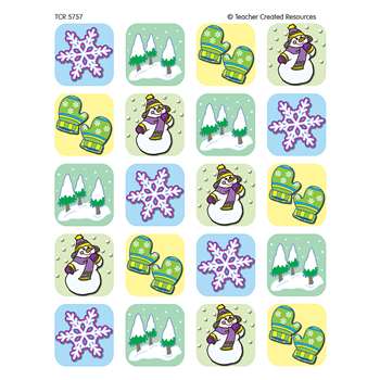Winter Season Stickers 120 Stks By Teacher Created Resources