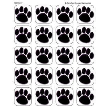 Stickers Black Paw Prints By Teacher Created Resources