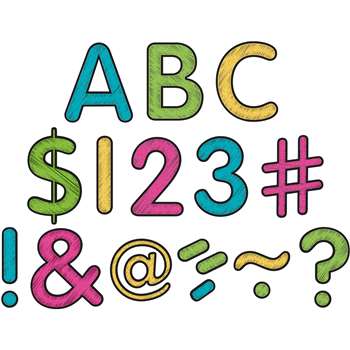 Chalkboard Brights Classic 2 &quot; Letters Uppercase , TCR5814