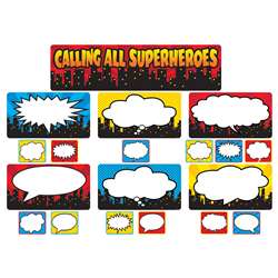 Calling All Superheros Mini Bulletin Board Set, TCR5825