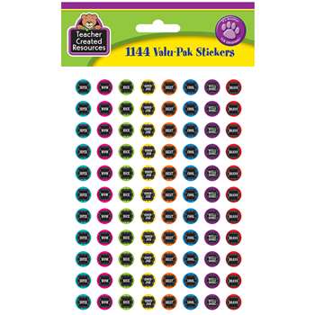 Chalkboard Brights Mini Stickers Valu Pak, TCR5841