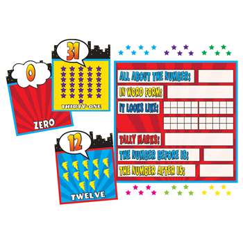 Superhero Counting 0-31 Bulletin Board Set, TCR5843