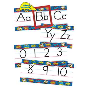 Superhero Alphabet Line Bulletin Board Set, TCR5846