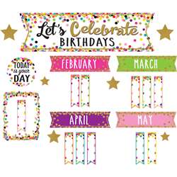 Confetti Happy Birthday Mini Bulletin Board Set, TCR5884