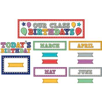 Marquee Our Class Birthdays Mini Bulletin Board, TCR5892