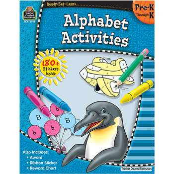 Ready-Set-Learn Alphabet Activities Gr Pk-K By Teacher Created Resources