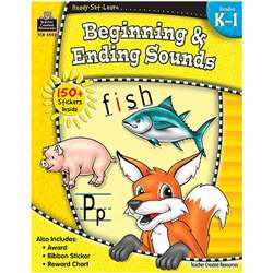 Ready Set Learn Beginning & Ending Sounds Gr K-1 By Teacher Created Resources