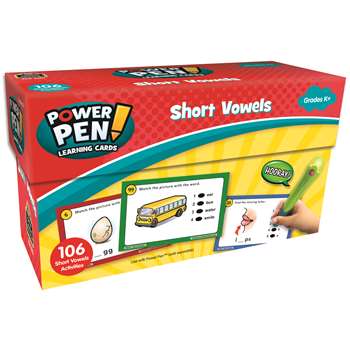 Power Pen Learning Cards Short Vowels, TCR6101