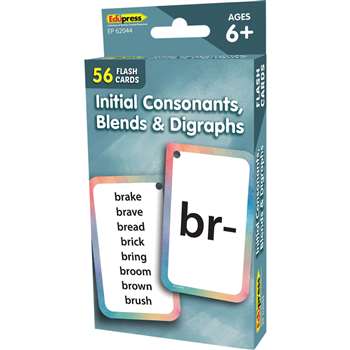 Initial Consnnts Blends Flash Cards, TCR62044