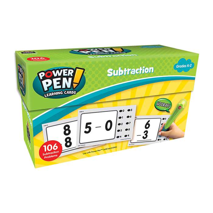 Math Cards Subtraction, TCR6458