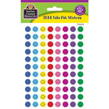 Mini Happy Face Valu-Pak Stickers By Teacher Created Resources