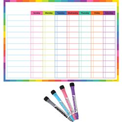 Colorful Dry-Erase Mag Task Chart, TCR71001