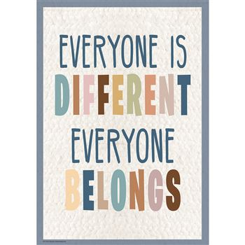 Everyone Is Different Positve Postr Everyone Belon, TCR7142