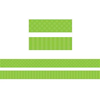 Green Sassy Solids Double Sided Border, TCR73150