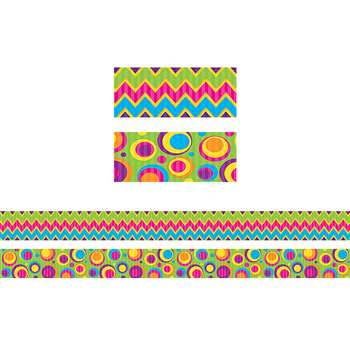 Sassy Bubbles & Chevron Double Sided Borders, TCR73176