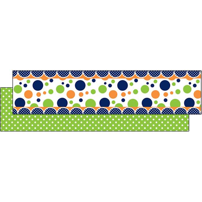 Lime Navy Dot Ribbon Runners, TCR73252