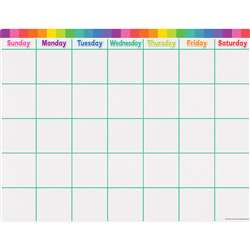 Colorful Calendar Write-On/Wipe-Off, TCR7494